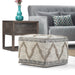 Sweeney - Upholstered Square Pouf Simpli-Home