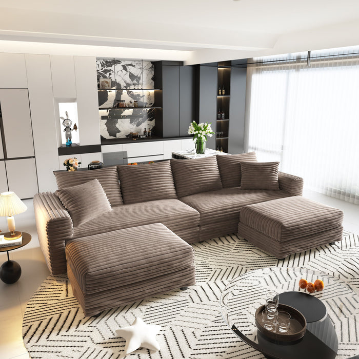 Modern Comfy Upholstered Sofa Cloud Couch & Deep Seat Couches Home Essentials