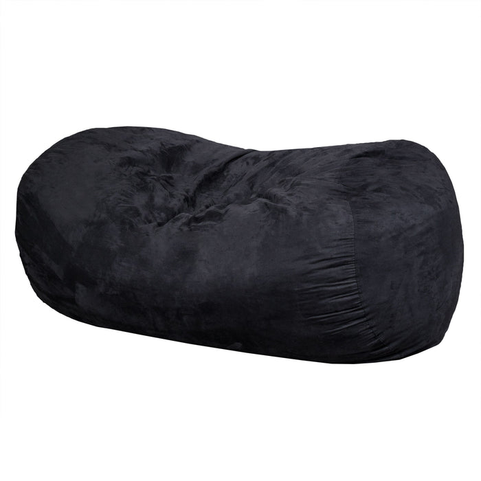 Lara - Cylindrical Bean Bag - Black Home Essentials