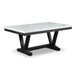 Dining Table With V - Legs Rectangular Furniture - Antique Black Home Essentials