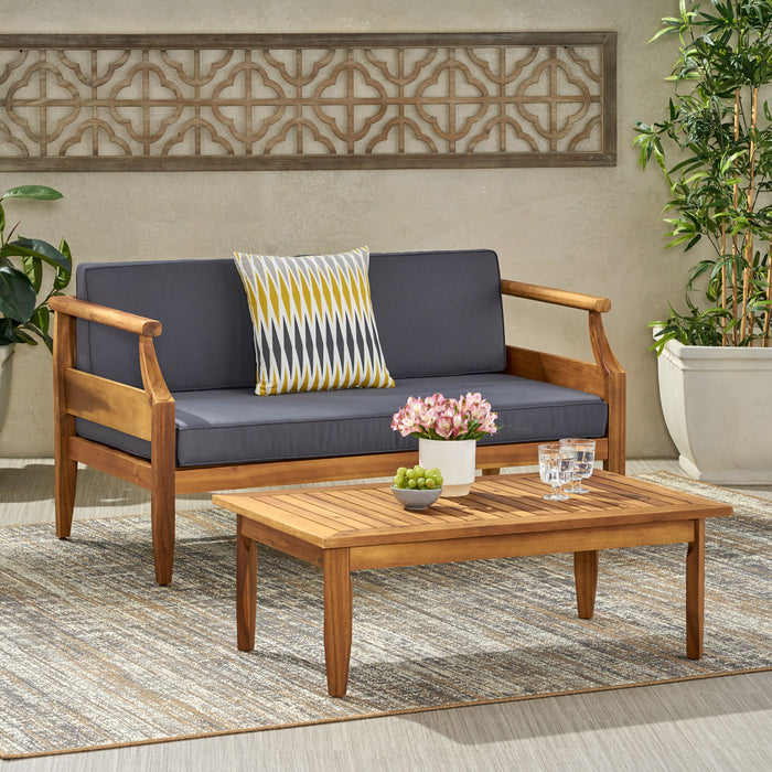Aston Outdoor 4 Seater Chat Set With Cushions_Loveseat & Coffee Table & Club Chair