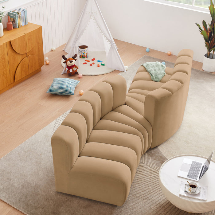 Arc - Velvet 4 Piece Sofa Meridian Furniture