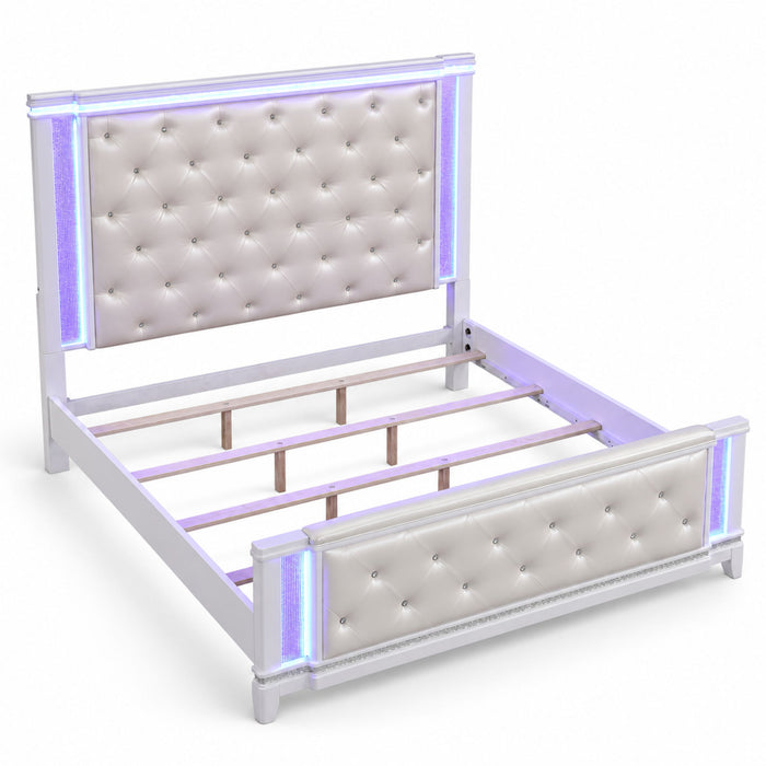 Opium - Bed With LED Lit Headboard Matrix Furniture Group