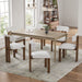 Modern Upholstered Armless Dining Chairs With Metal Legs Noble House