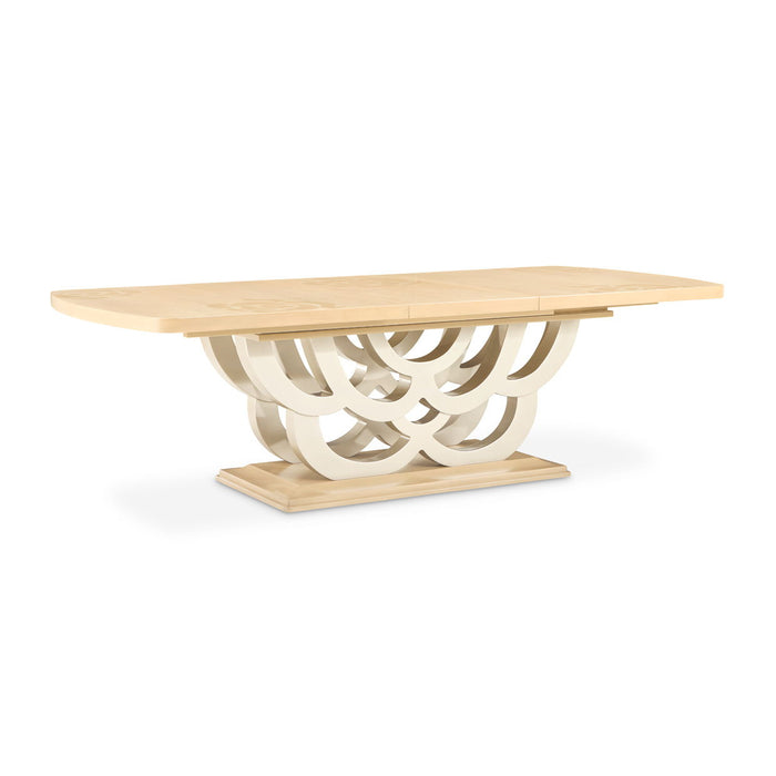 Camellia Field - Rectangular Pedestal Dining Table Michael Amini