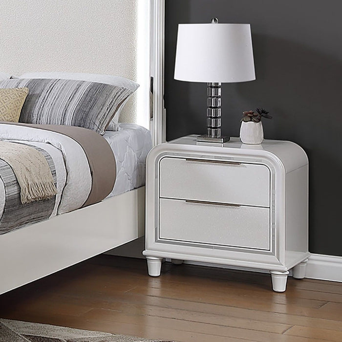Nightstand With 2 Drawers Bedside Table - White Home Essentials