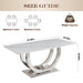 Rectangular Dining Table - Silver / White Home Essentials
