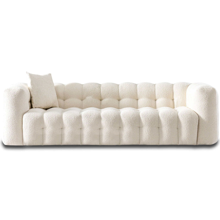 Eden - Modern Tufted Chesterfield Sofa - Cream