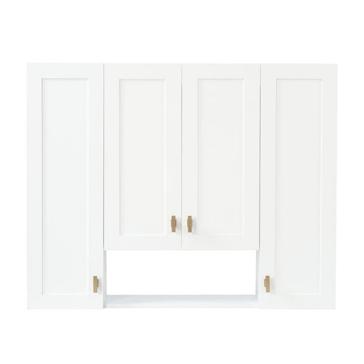 30" Bathroom Cabinet With 5 Adjustable Shelves, Wall Mounted Medicine Cabinet - White Hearth and Haven
