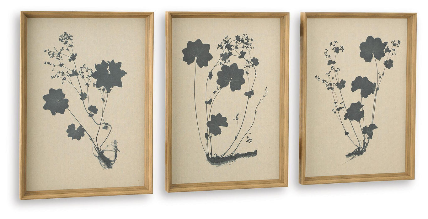 Huddwick - Wall Art Set (Set of 3) - Linen / Black Signature Design by Ashley®