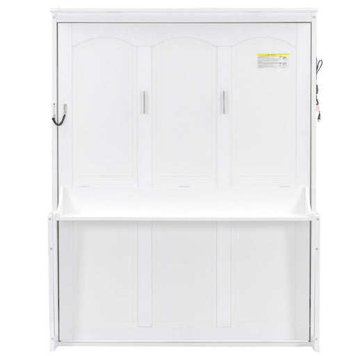 Murphy Bed With Desk, LED Lights & USB Charging Station Dreamland