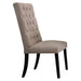Morland - Side Chair (Set of 2) - Tan Linen & Vintage Black ACME