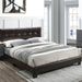 Contemporary Style Bed, Rectangle Headboard Home Essentials