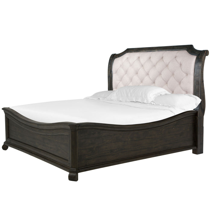 Bellamy - Complete Sleigh Bed With Shaped Footboard Magnussen Furniture