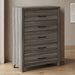 Denver - 5 Drawer Chest - Gray Matrix Furniture Group