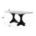 Gerardo - 30" Dining Table - White Marble Top & Weathered Espresso ACME