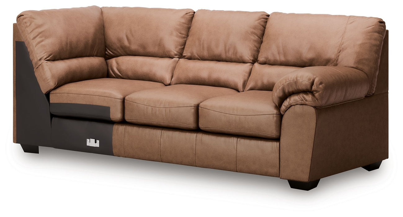WillowBend - RAF Sofa With Corner Wedge - Caramel