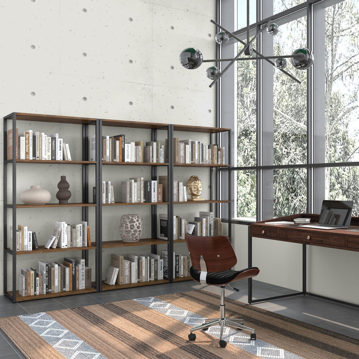 Ralston - Bookcase - Rustic Natural Aged Brown Simpli-Home