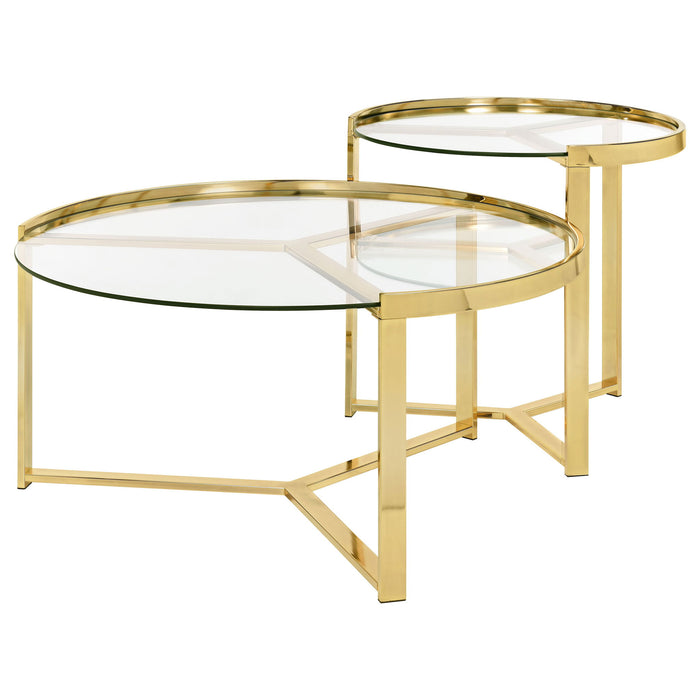 Kaylie - 2 Piece Nesting Coffee Table Set Furniture Max