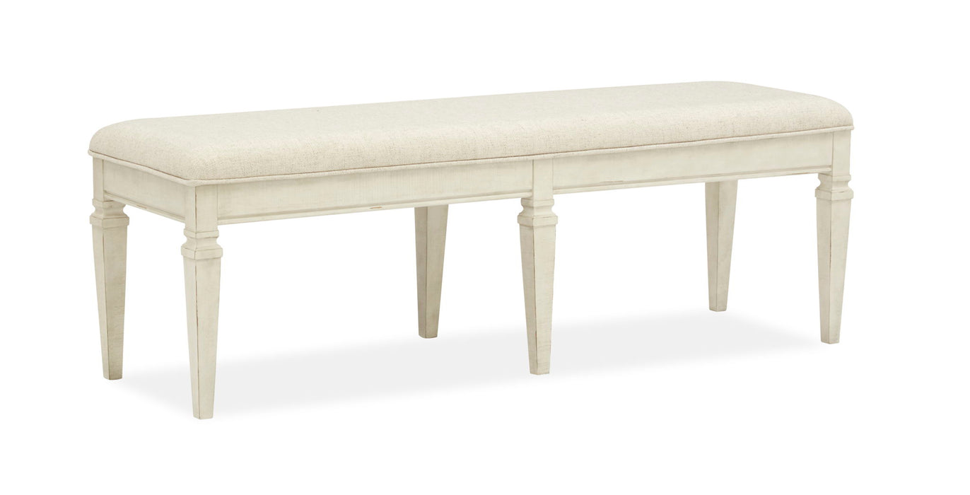 Newport - Bench With Upholstered Seat - Alabaster Magnussen Furniture