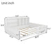 Platform Bed Frame With Guardrail, Storage Shelves & Bookshelf Home Essentials
