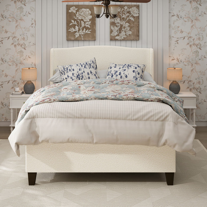 Platform Bed Frame With Tall Headboard And High Footboard Home Essentials