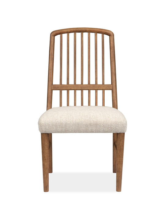 Woodward - Wood Slat Back Side Chair (Set of 2) - Dark Clove / White Magnussen Furniture