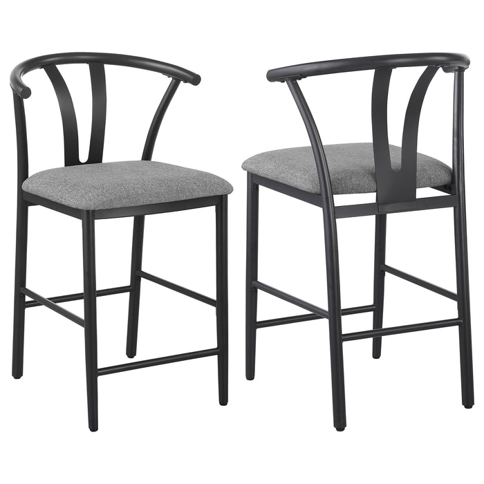 Tazman - Counter Height Dining Side Chair (Set of 2) - Gray Furniture Max