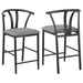Tazman - Counter Height Dining Side Chair (Set of 2) - Gray Furniture Max