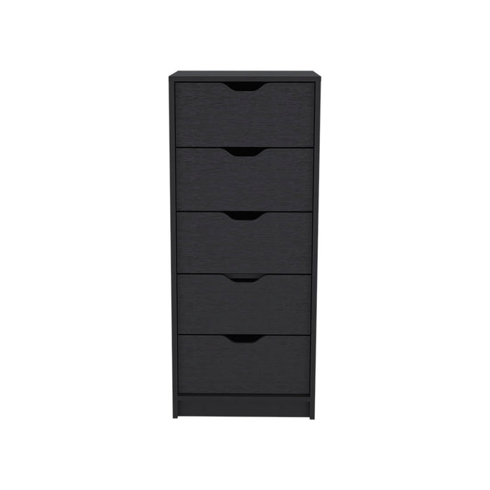 5 Drawer Standard Chest - Black