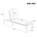 Outdoor Chaise Lounge With Adjustable Backrest Hearth and Haven