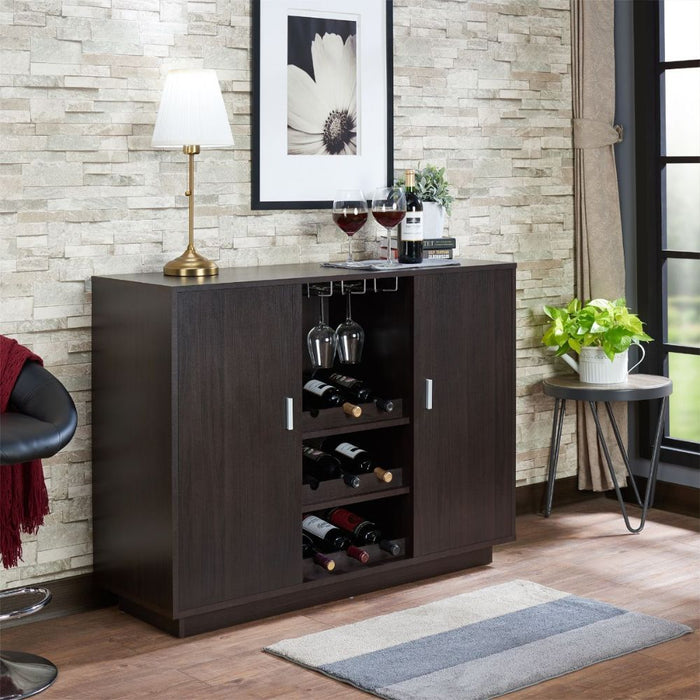 Hazen - 35" Wine Cabinet - Espresso ACME