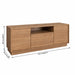 TV Stand For TVs Up To 65" With 2 Doors, 1 Drawer And 1 Open Shelf Home Essentials
