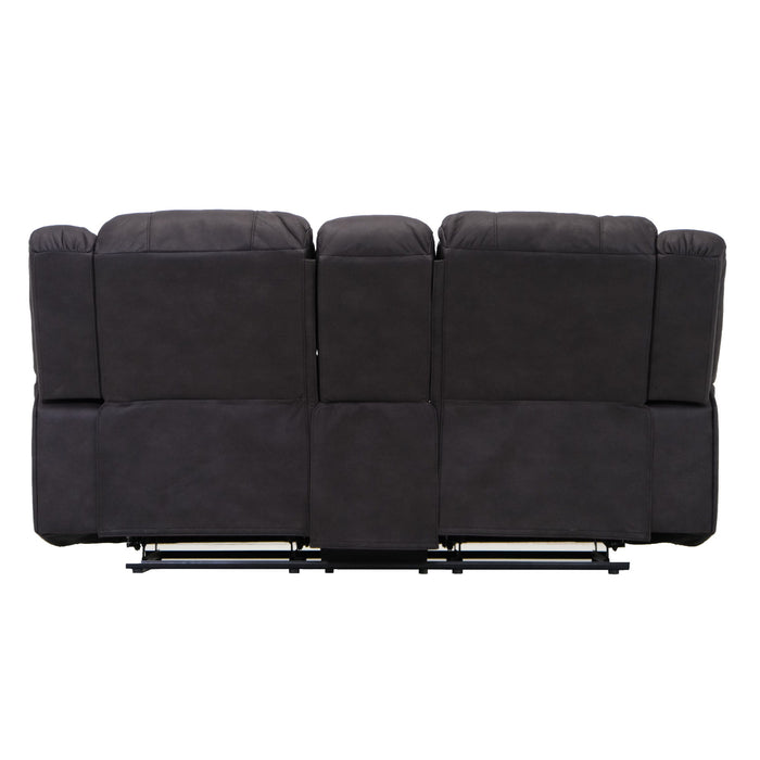 Marshall - Reclining Console Loveseat - Black