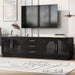 Modern Minimalist TV Stand, Entertainment Center Media Console Cabinet With Adjustable Shelves For Living Room Hearth and Haven