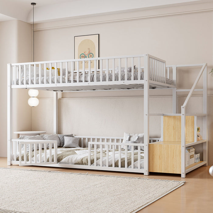 Bunk Bed With Storage Ladder, Compact Design Dreamland