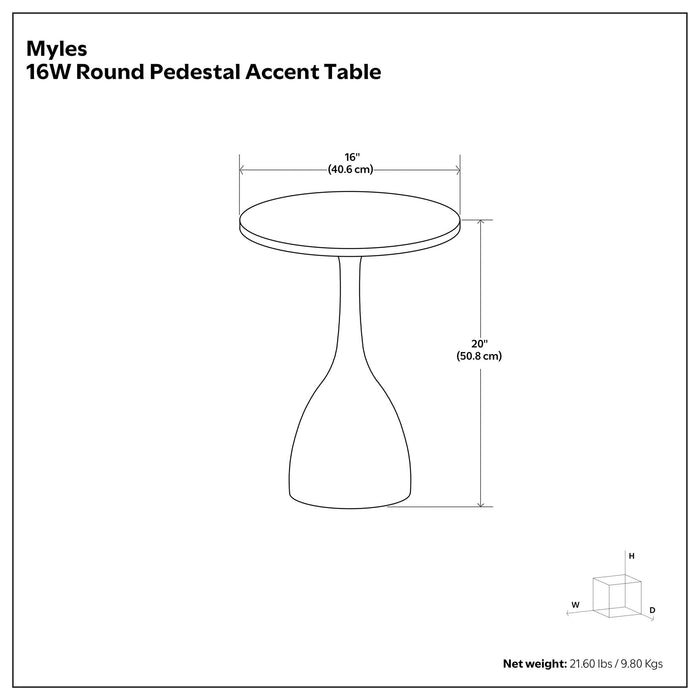 Myles - Side Table - Black Simpli-Home