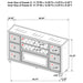 Mika - 8 Drawer LED Fireplace Dresser Furniture Max
