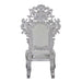 Valkyrie - Side Chair (Set of 2) - Synthetic Leather & Antique Platinum ACME