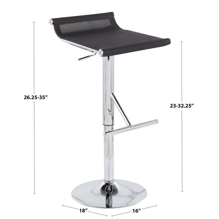 Mirage Ale - Contemporary Adjustable Bar Stool Lumi Source