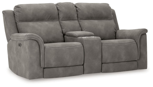 Next-Gen Durapella - Reclining Power Loveseat With Console Signature Design by Ashley®