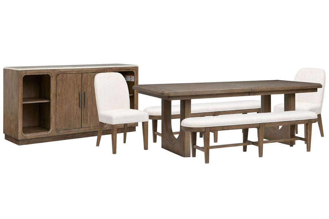 Westbourne - Extendable Trestle Dining Table Set Magnussen Furniture