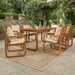 7 Piece Outdoor Patio Dining Set With Removable Cushions Hearth and Haven
