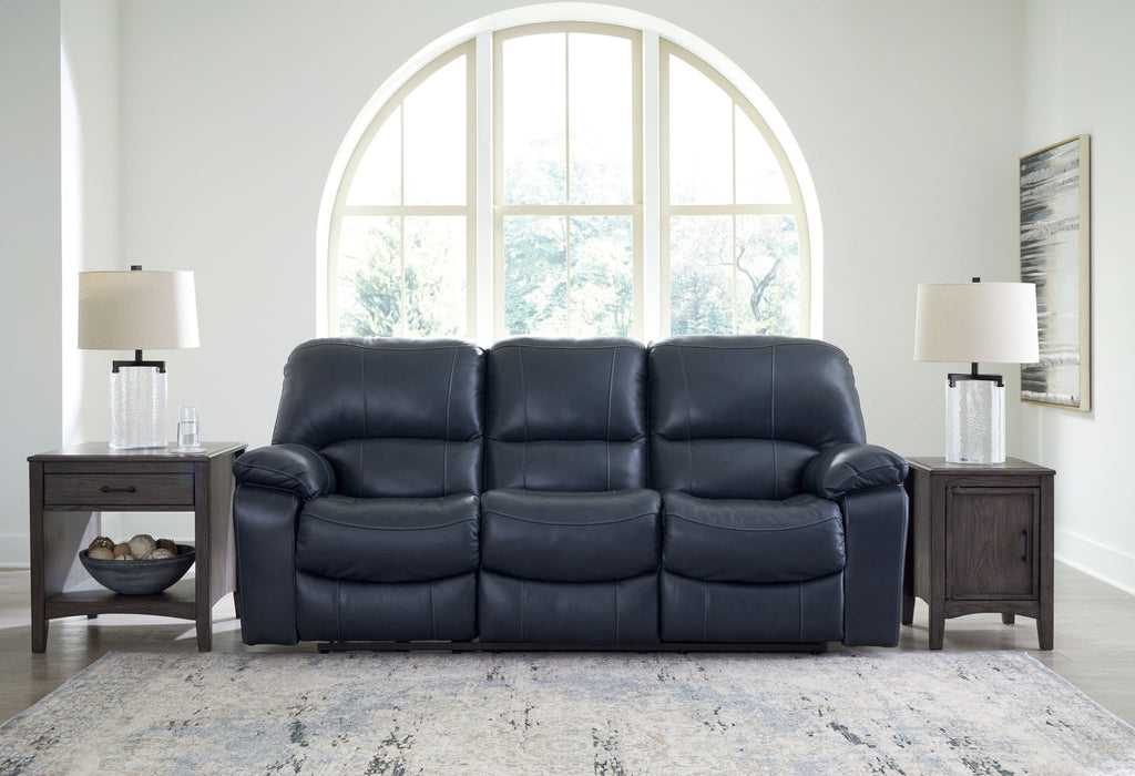 Leesworth - 3 Pc. - Power Reclining Sofa, Power Reclining Loveseat, Power Rocker Recliner - Ocean Signature Design by Ashley®