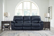 Leesworth - 3 Pc. - Power Reclining Sofa, Power Reclining Loveseat, Power Rocker Recliner - Ocean Signature Design by Ashley®