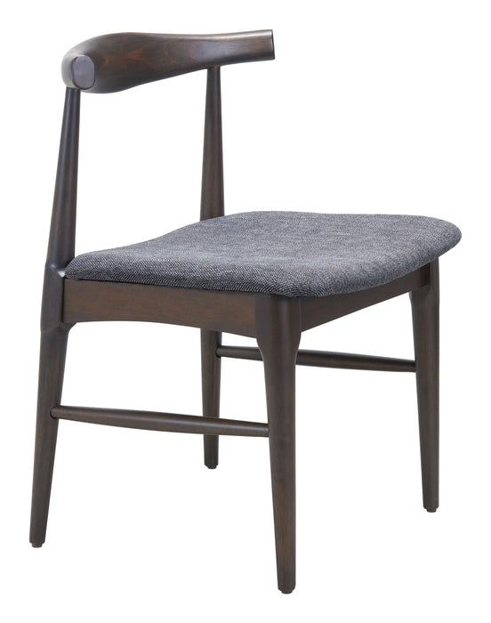 Tuzka - Dining Chair (Set of 2) - Gray / Espresso Zuo Modern