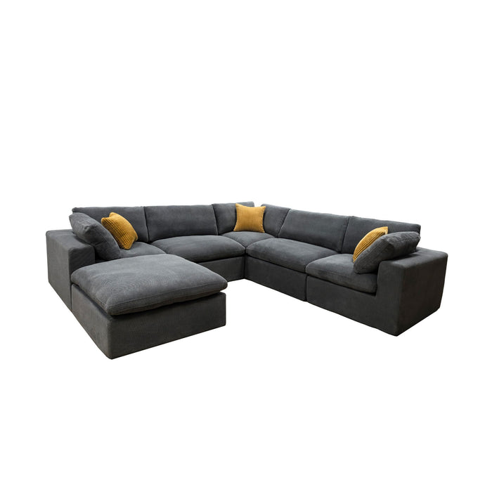 Custom Configuration Modular Sectional & Toss Pillows Home Essentials