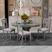 Dining Set With Extendable Round Table And 4 Upholstered Chairs Hearth and Haven