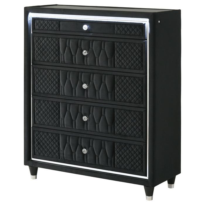 Mika - 5 Drawer LED Chest Furniture Max