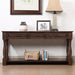 Console Table With 3 Drawers And 1 Bottom Shelf For Entryway - Espresso Home Essentials